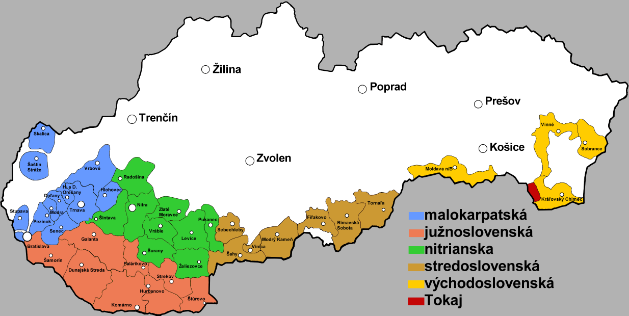 Vinařské oblasti Slovenska